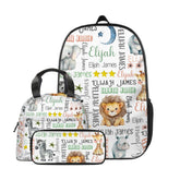 Personalized Animal Wool Backpack